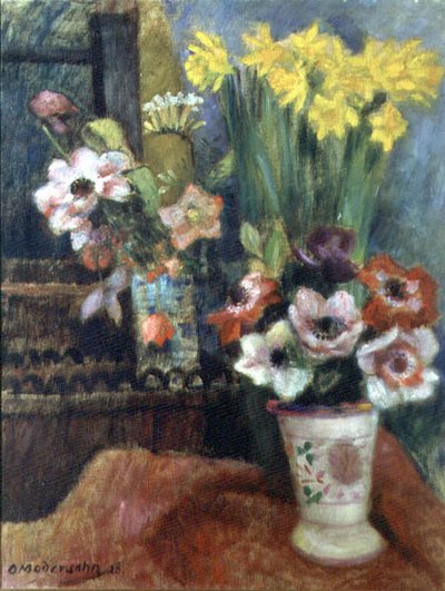 Stillleben mit Blumen, 1928 von Otto Modersohn